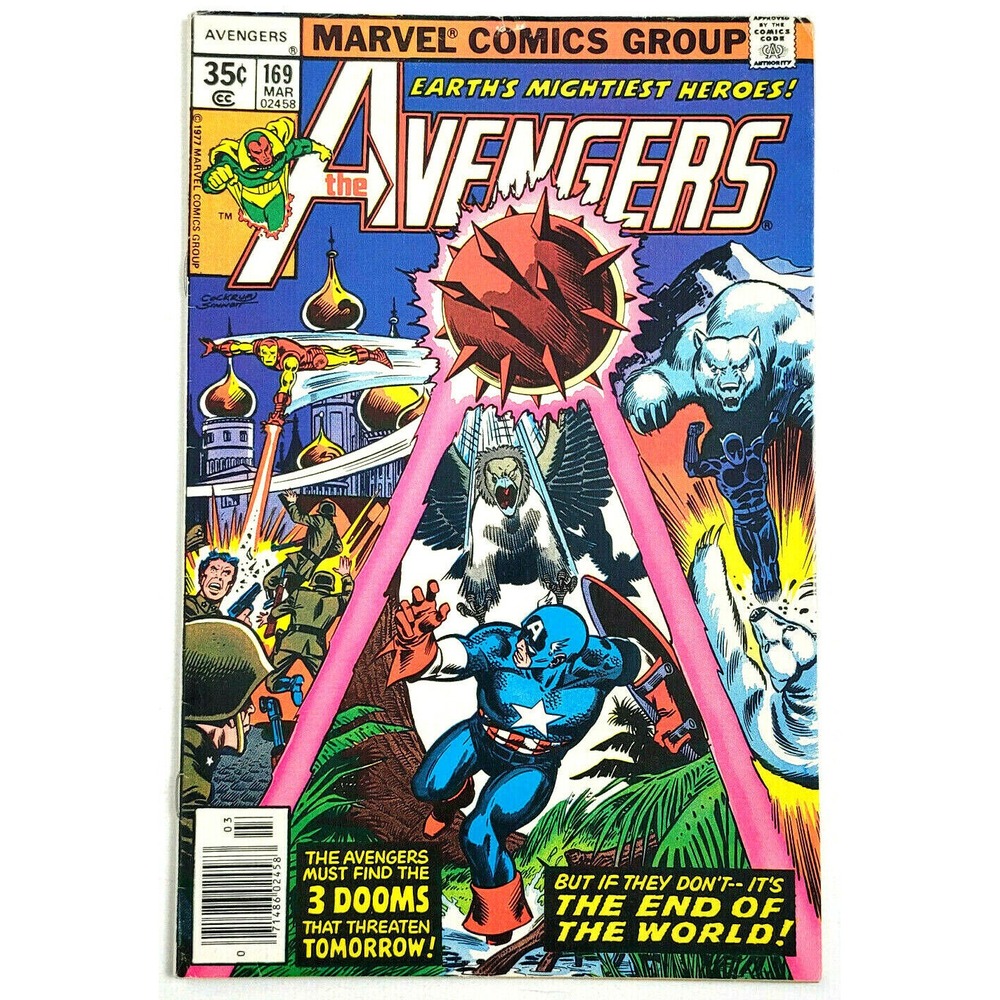 AVENGERS # 169‎ - (1977) MARVEL COMICS - ETERNITY MAN 1ST APPEARANCE